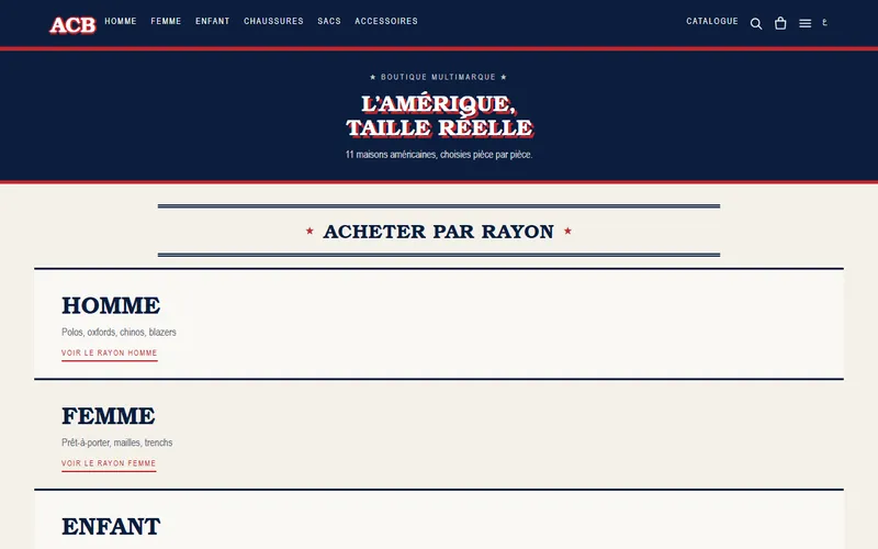 Aperçu du site ACB — Caisse, stock & vitrine
